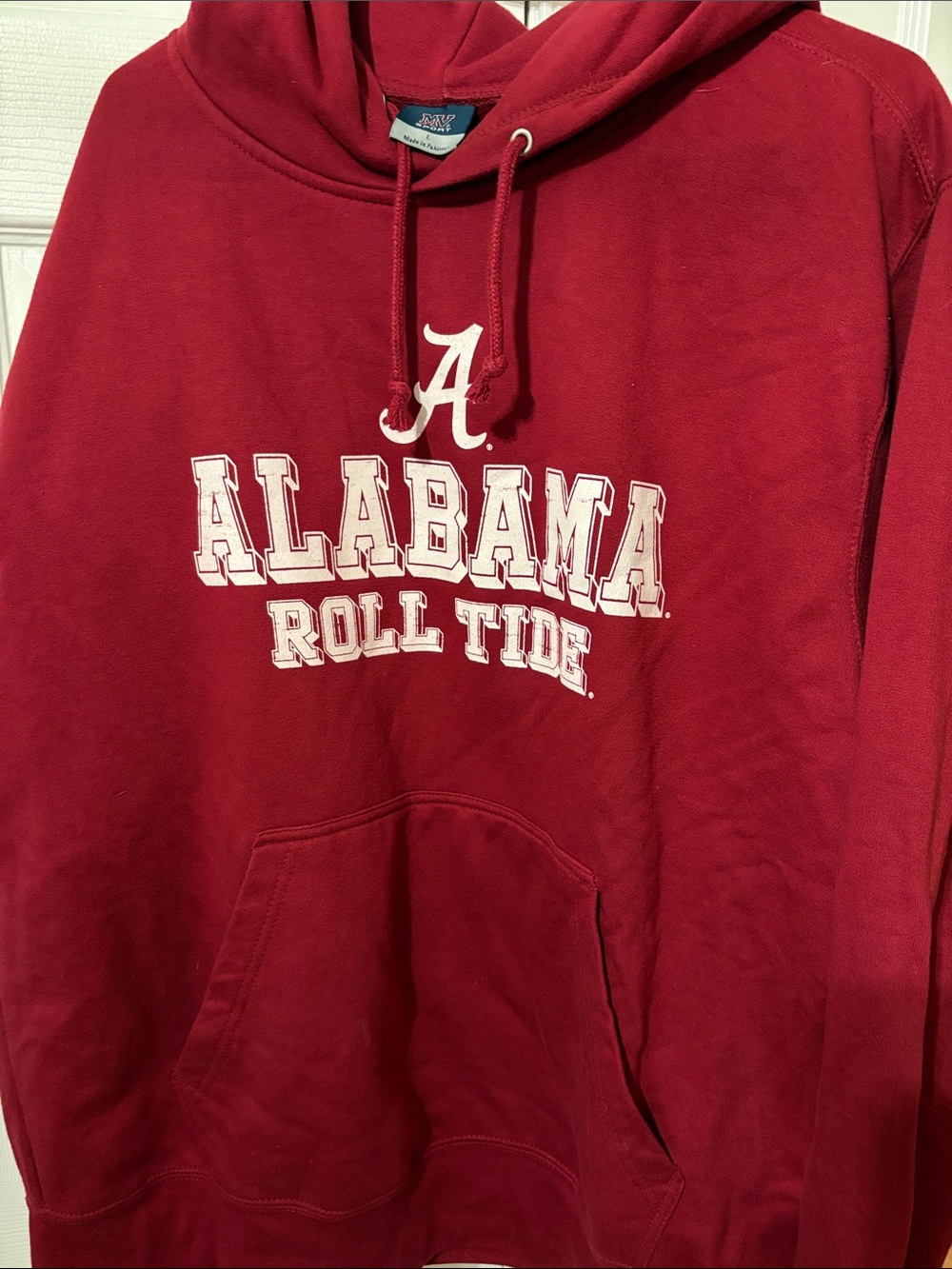 MV Sport Red Alabama Roll Tide Crewneck Hoodie